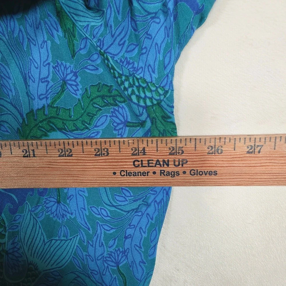 Vintage Rainbow Jo Mermaid Maxi Dress Women's 3XL Blue Green Mermaidcore